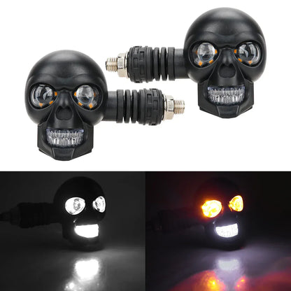 Bold Skull LED Bike Turn Signal Light