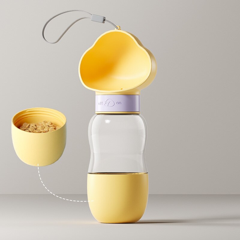 Portable Pet Water Food Bowl Dispenser