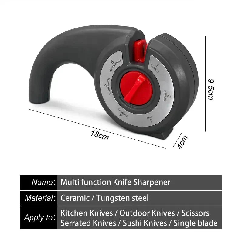 Premium 6-in-1 Pocket Multi Tool Sharpener