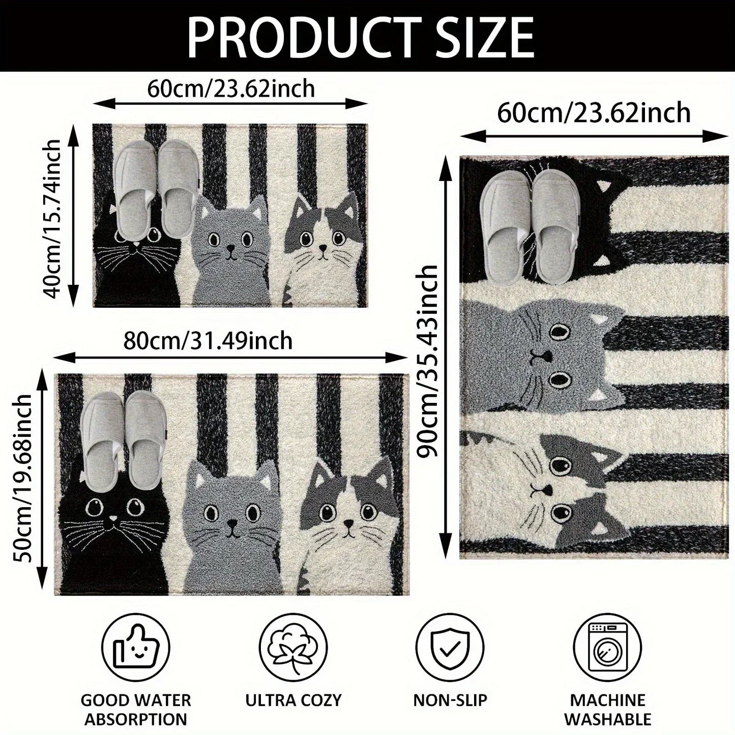 Vibrant Pet Friendly Floor Mat with Grip Backing