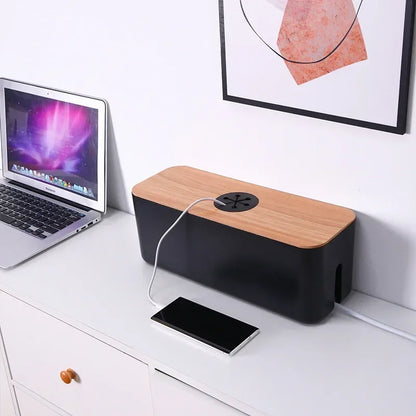 Compact Office Cord Storage Box