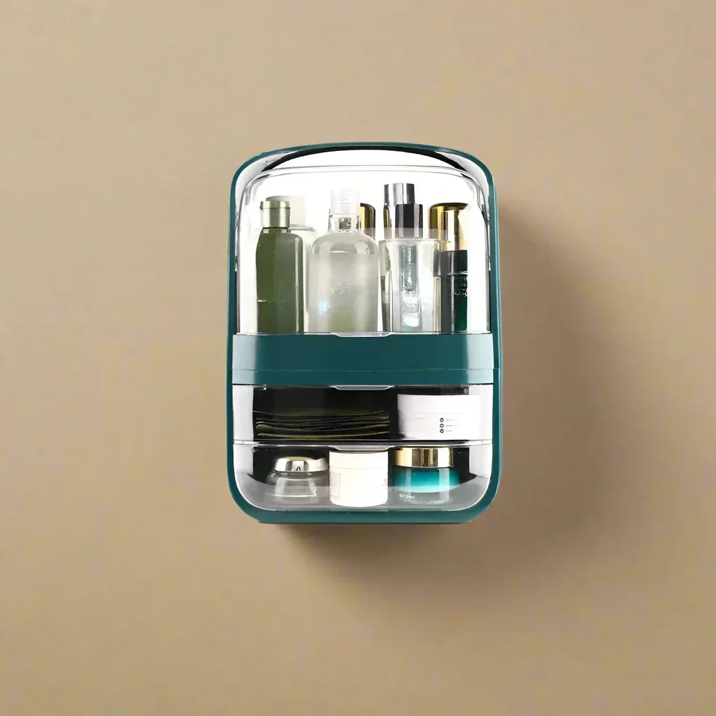 Compact Travel Makeup Case - Small Cosmetic Storage Box