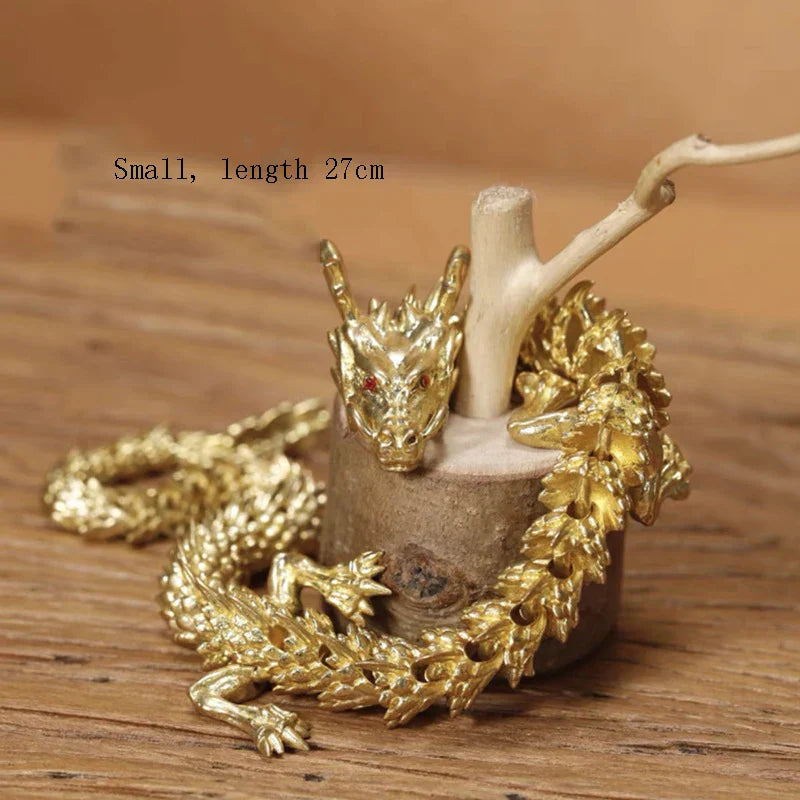 Colorful Dragon Statue Figurine Decor