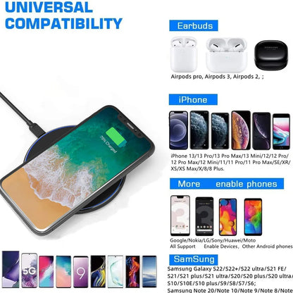 Fast Universal Wireless Charger Pad