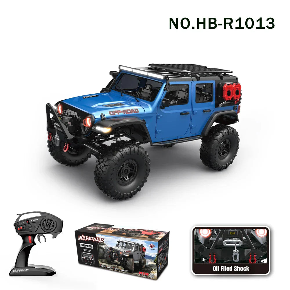 Fast 4WD RC Rock Crawler Car with LED Lights