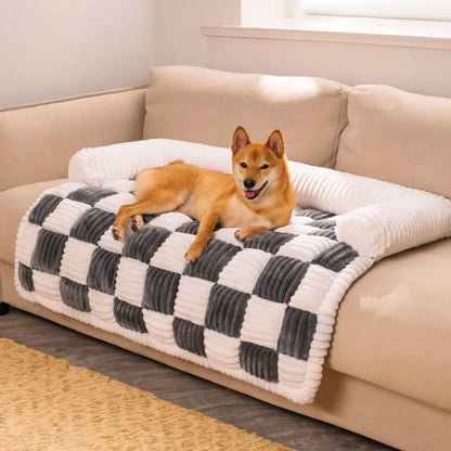 Comfortable Faux Fur Dog Sofa Cover for Big Dogs