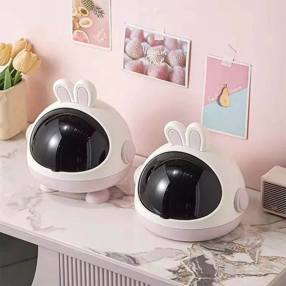 Cute Small Bunny Office Waste Basket