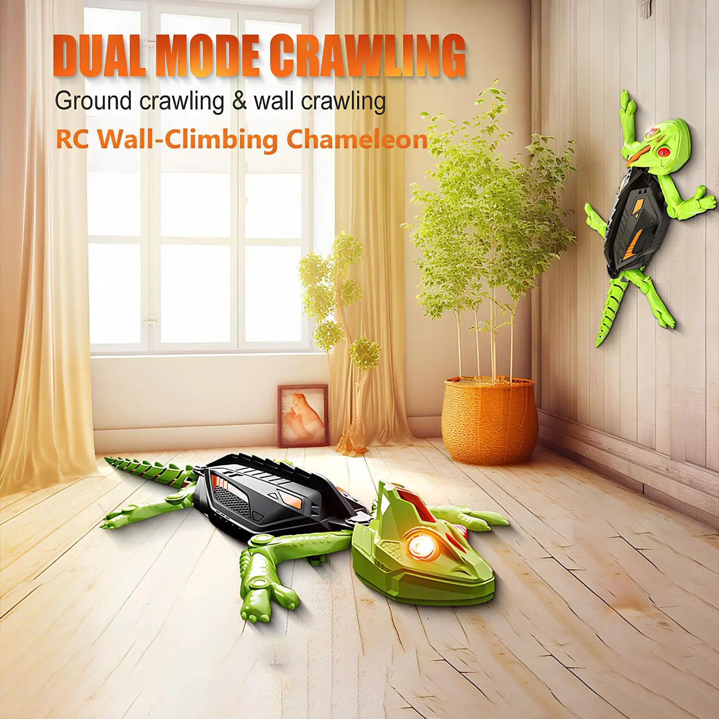 Fun RC Wall Climber LED Toy for Kids - Luxicro