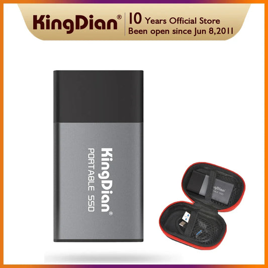 Compact USB C External SSD Fast Storage Drive - Luxicro