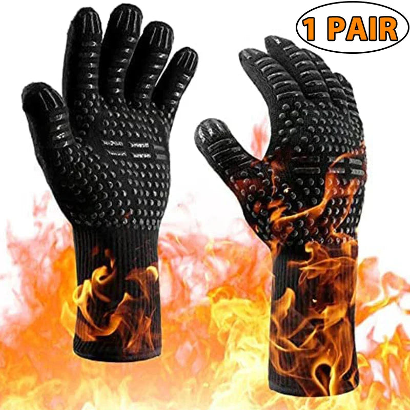 Heat Resistant BBQ Glove with Non Slip Grip