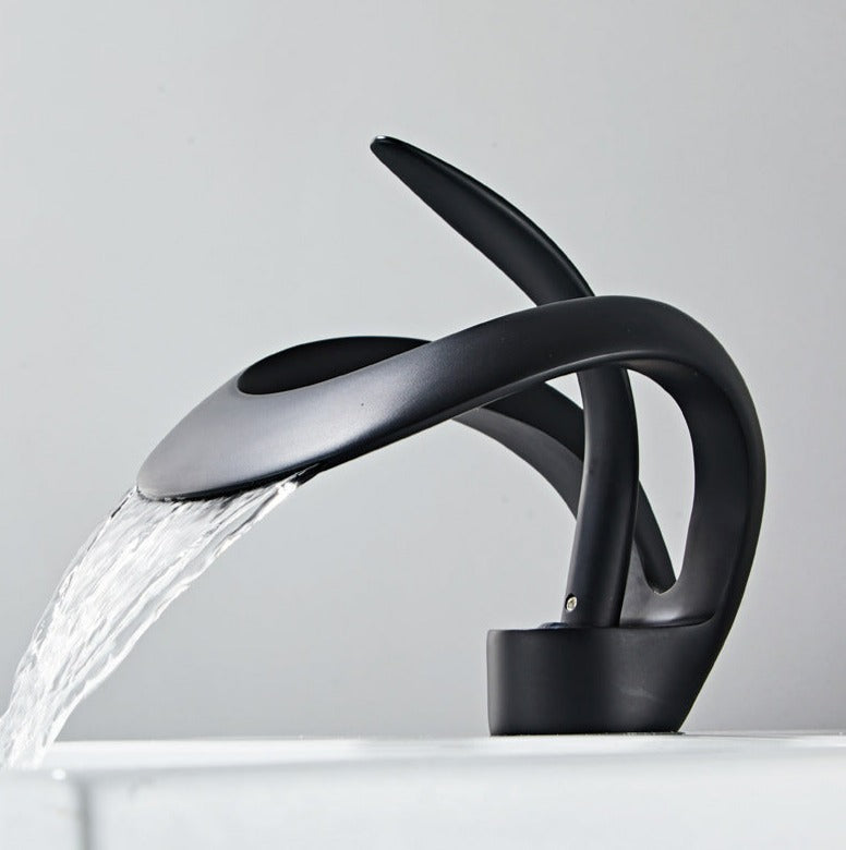 Contemporary Chrome Finish Sink Faucet