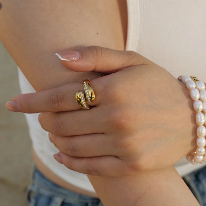 Luxury Crystal Fashion Wrap Ring