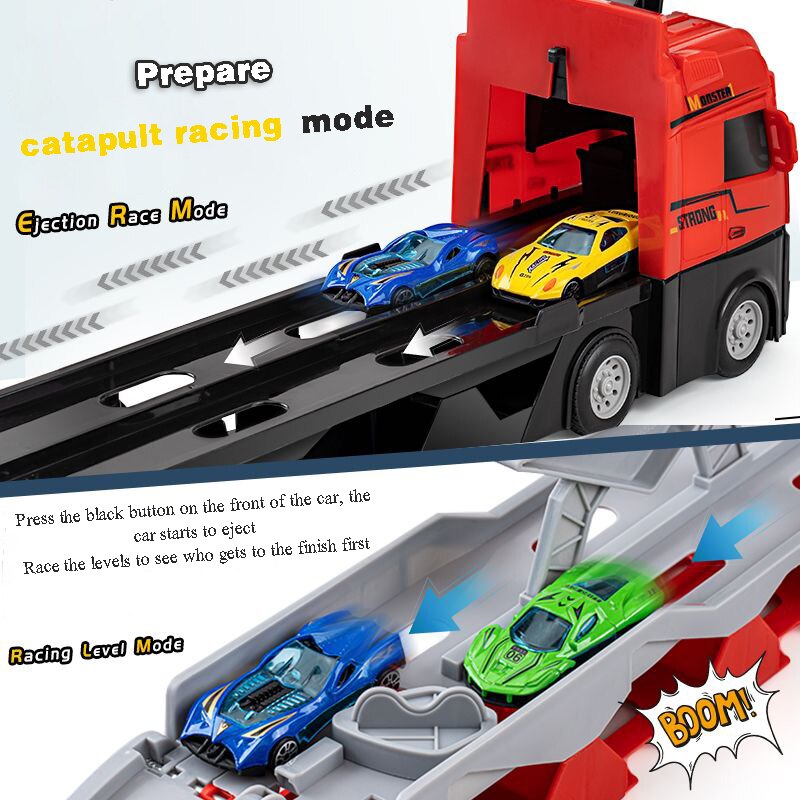 Big Foldable Racing Car Track Playset