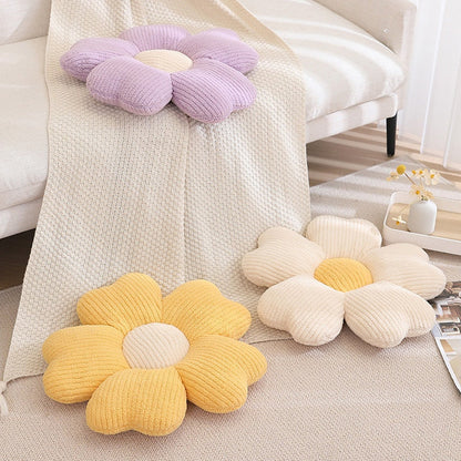 Soft Flower Design Accent Pillow