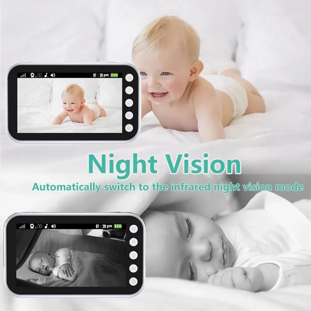 Baby Camera with Night Vision and Soothing Sounds