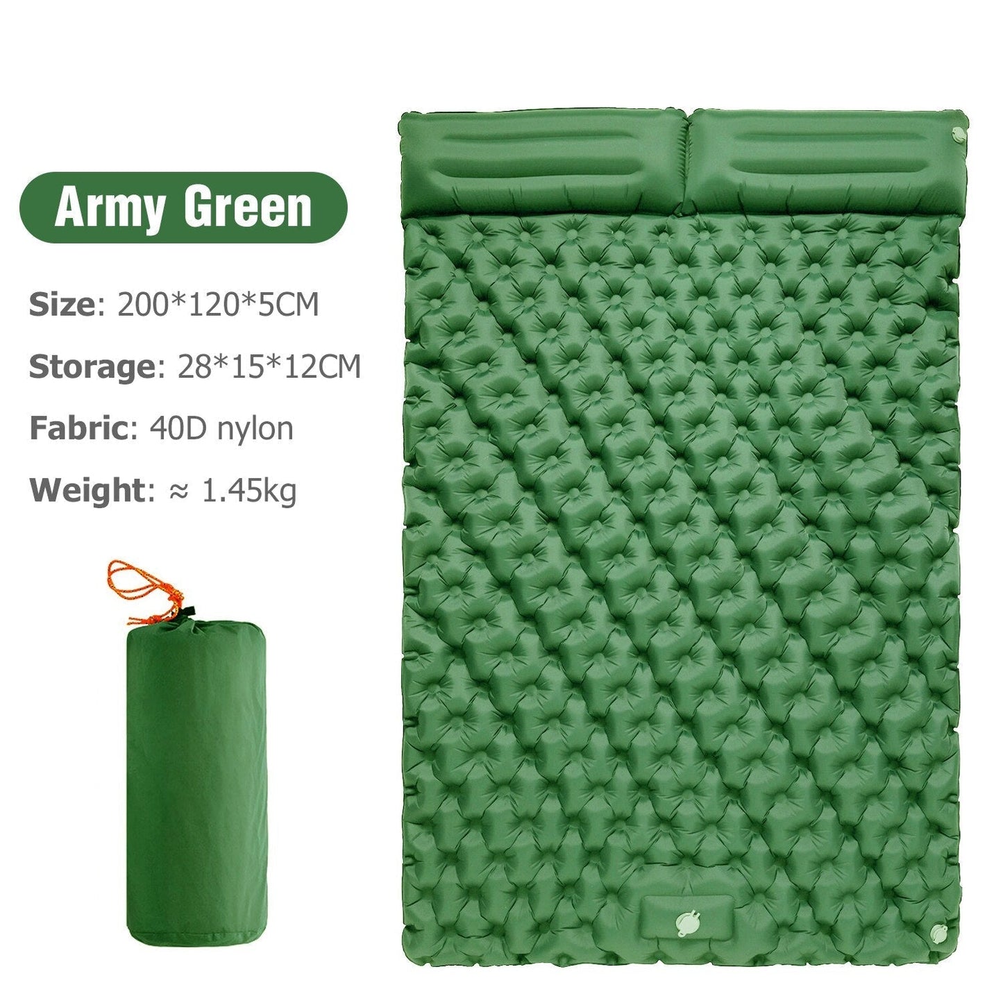 Soft Inflatable Camp Bed with Pillow