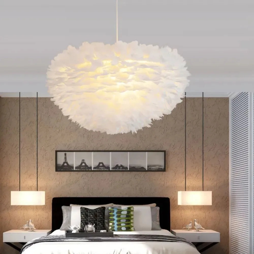 Simple White Pendant Light Fixture