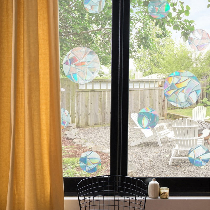 Vibrant Stained Glass Window Hanging