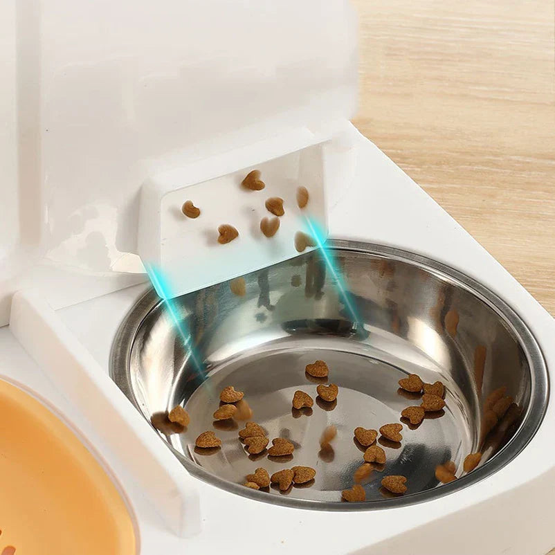 Automatic Pet Food and Water Dispenser Set