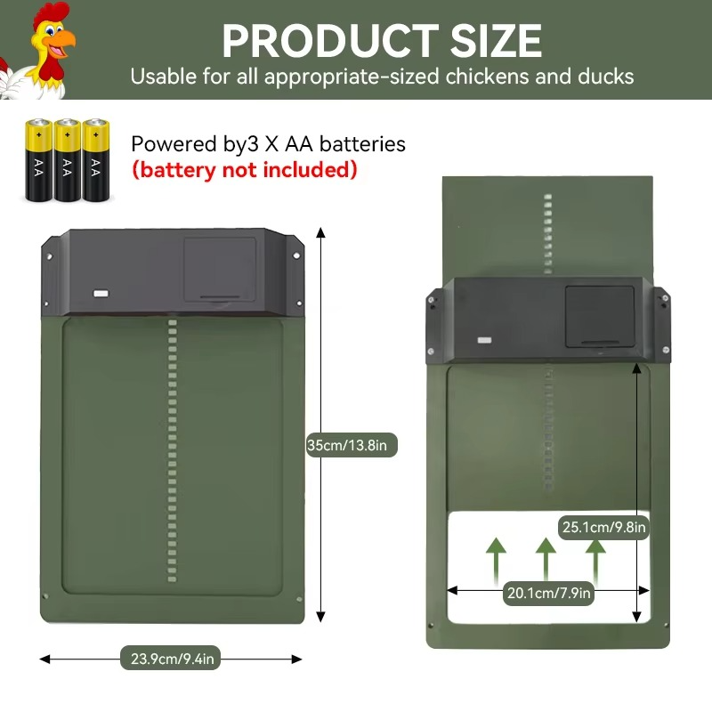Automatic Chicken Coop Door Opener with Sensor