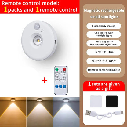 Automatic LED Bedside Nightlight, Adjustable and Portable