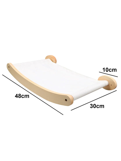 Compact Wall Mount Cat Tower Scratching Post Set