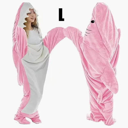 Cozy Shark Hoodie Blanket Costume