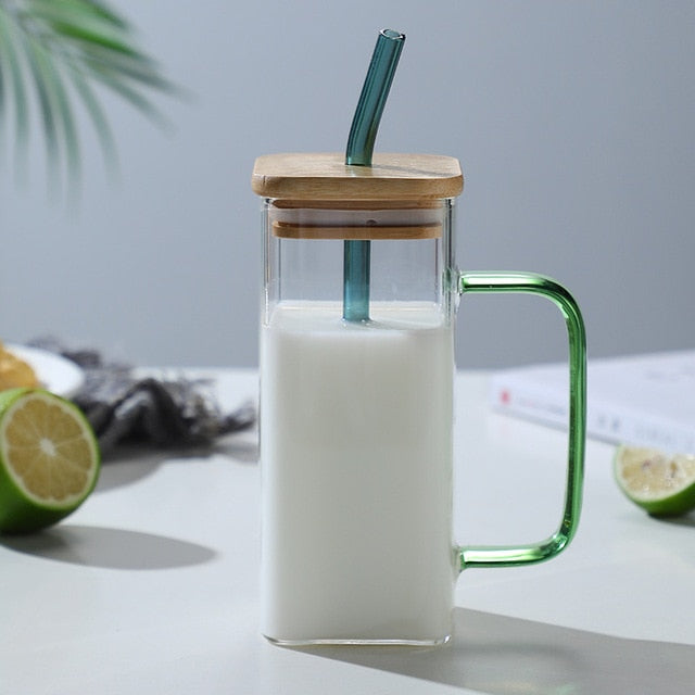 Big Capacity Square Mug with Sipper Lid