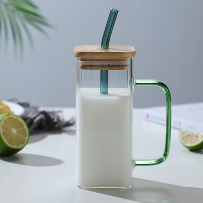 Big Capacity Square Mug with Sipper Lid