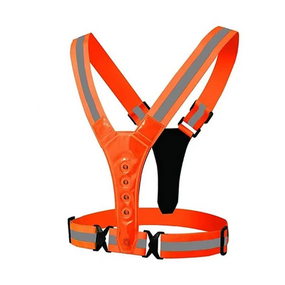 Visible LED Safety Vest with Adjustable Fit - Luxicro