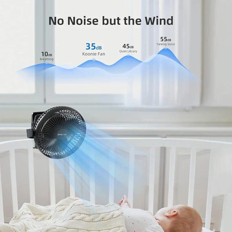 Portable Rechargeable Stroller Fan