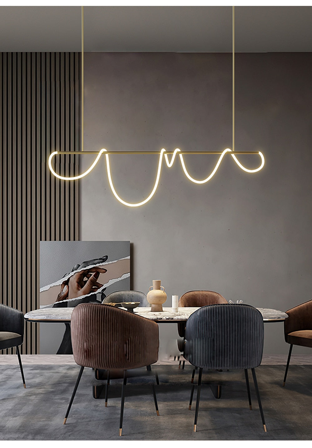 Modern Dimmable LED Ceiling Light Fixture