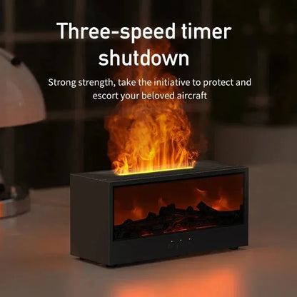 Cozy Warm Mist Fireplace Humidifier