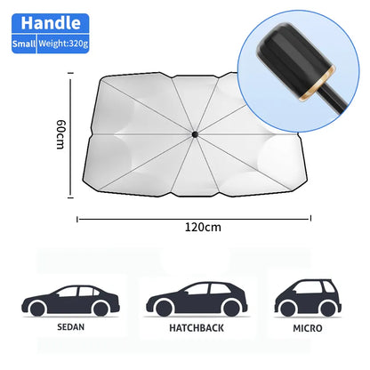 Compact Car Sun Protection Umbrella