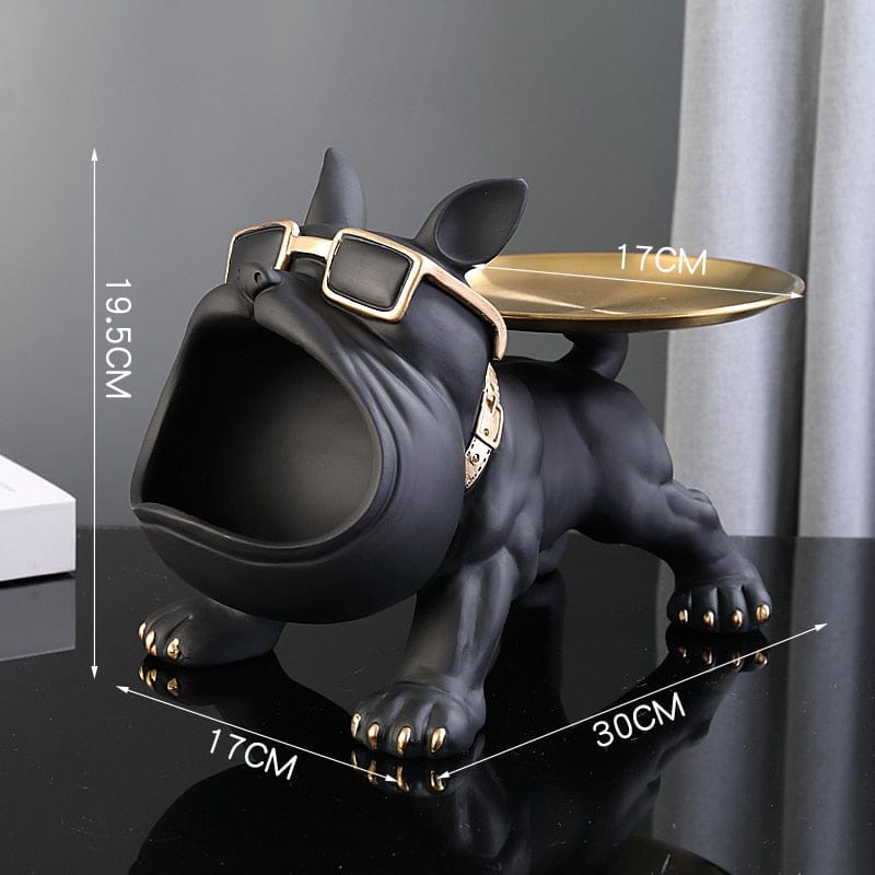 Cozy Bulldog Figurine Lamp