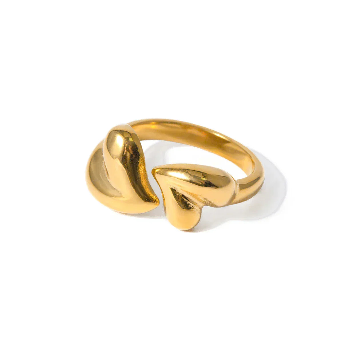 Lovely Pave Heart Shaped Ring