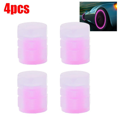 Bright LED 4PCS Car Wheel Valve Caps