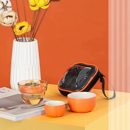 Small Autumn Ceramic Tea Pot Set