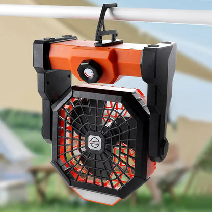 Portable LED Camping Light with Fan