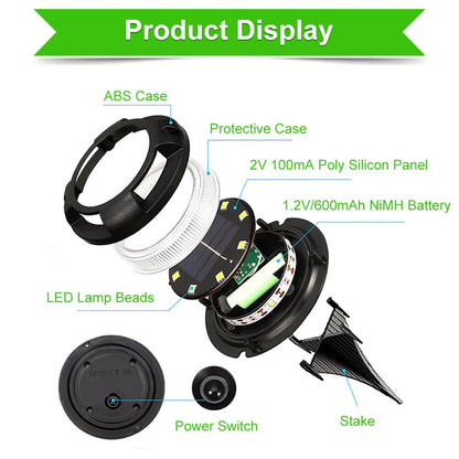 Bright Solar Powered Garden Lamp