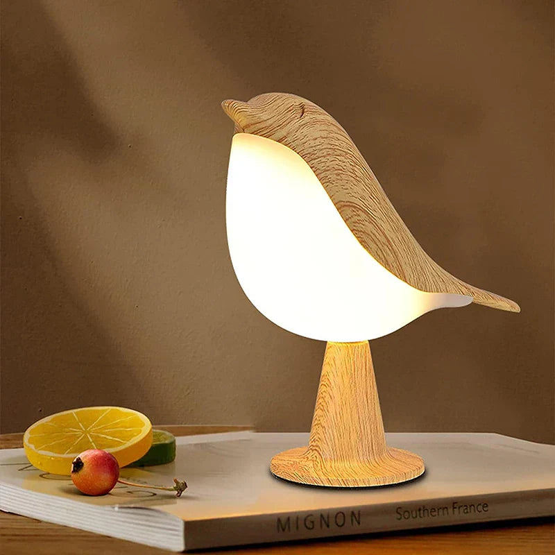 Natural Wood Bird Table Night Light - Luxicro