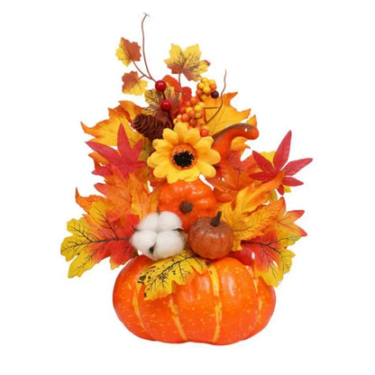 Autumn Decorative Pumpkin Floral Arrangement