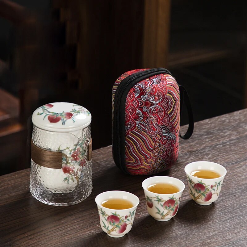 Country Forest Animal China Tea Set - Luxicro
