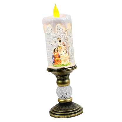 Beautiful Festive Glass Water Candle