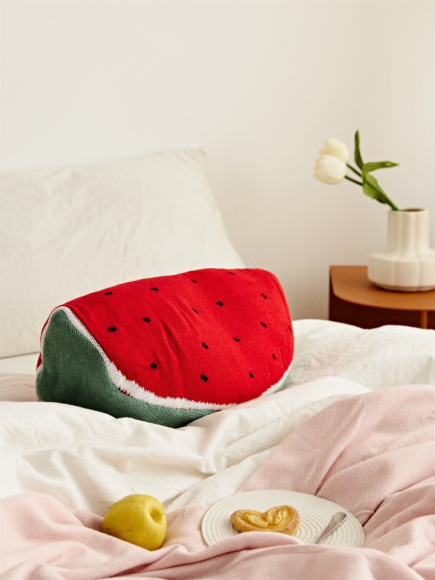 Colorful Fruit Throw Pillow
