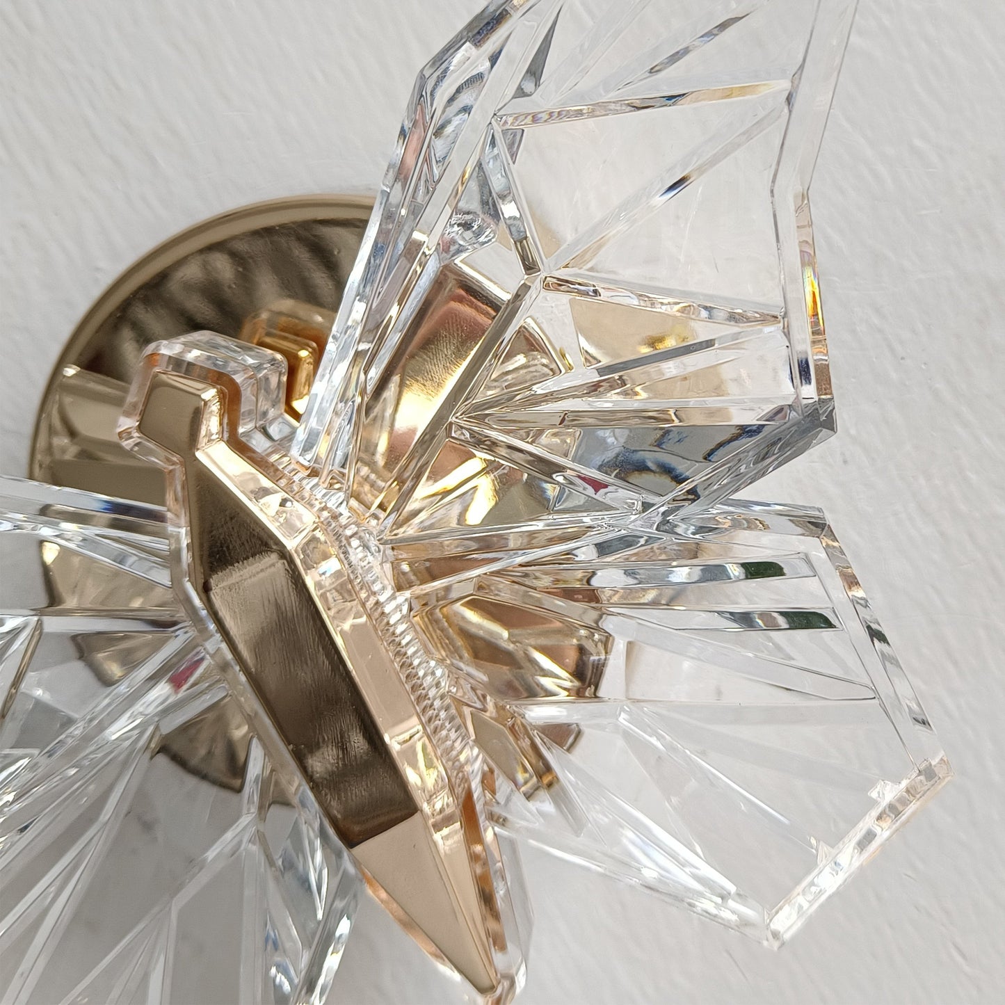 Delicate White Butterfly Wall Light