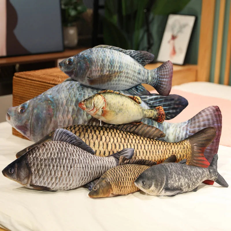Big Soft Plush Fish Pillow Toy