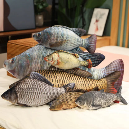 Big Soft Plush Fish Pillow Toy