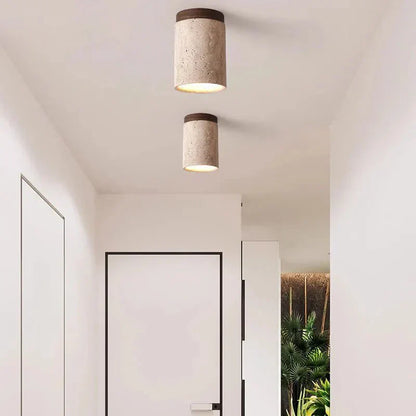 Beautiful Stone Pendant Light with Warm Glow