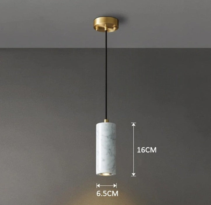 Elegant Stone Pendant LED Lamp - Luxicro